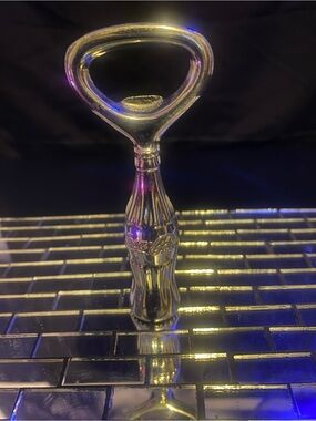 Coca Cola Silver-Tone Decorative Bottle Opener